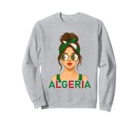 Proud Algerian Girl Algeria Flag Algerian Girlfriend Wife Felpa