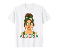 Proud Algerian Girl Algeria Flag Algerian Girlfriend Wife Maglietta