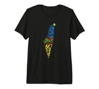 Proud Amazighan Who Loves Palestine Berber Flag Maglietta Premium