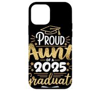 Proud Aunt Of A 2025 Graduate Zia Orgogliosa Laurea Famiglia Custodia per iPhone 12 mini