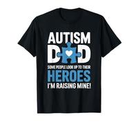 Proud Autism Dad - Raising My Hero Awareness Father Papa Maglietta
