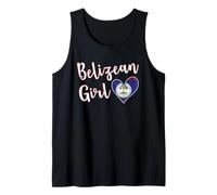 Proud Belizean Girl Belize Flag Belizean Girlfriend Wife Canotta