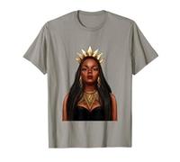 Proud Black Queen Afro Donna Capelli Naturali Storia Nera Maglietta