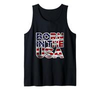 Proud Born in The USA Novelty Graphic Tees & Cool Designs Canotta