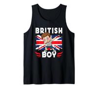 Proud British Boy Dab Pose British Son Guy UK Flag Canotta
