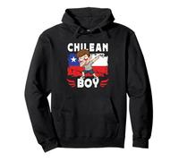 Proud Chilean Boy Dab Pose Chilean Son Guy Chile Flag Felpa con Cappuccio