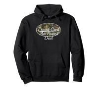 Proud Civil Air Patrol Dad Camo Distressed Throwback Felpa con Cappuccio