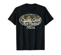 Proud Civil Air Patrol Mom Camo Distressed Classic Maglietta