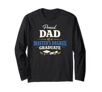 Proud Dad of a Master's Degree Graduate Graduation Maglia a Manica