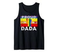 Proud Dada Dad LGBTQ Rainbow Flag LGBT Pride Month Canotta