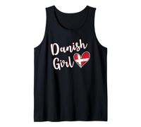 Proud Danish Girl Denmark Flag Danish Girlfriend Wife Canotta
