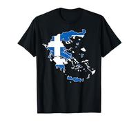 Proud Greek Patriots Happy Greece Indipendence Day Map Flag Maglietta