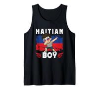 Proud Haitian Boy Dab Pose Haitian Son Guy Haiti Flag Canotta