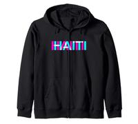 Proud Haitian Flag Heritage Haiti Pride Day Felpa con Cappuccio