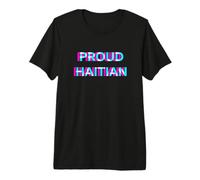 Proud Haitian Flag Heritage Haiti Pride Day Maglietta Premium