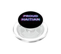 Proud Haitian Flag Heritage Haiti Pride Day PopSockets PopGrip per MagSafe