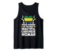 Proud Husband of Beautiful Gabonese Wife Gabon Flag Canotta