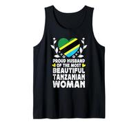 Proud Husband of Beautiful Tanzanian Wife Tanzania Flag Canotta