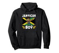 Proud Jamaican Boy Dab Pose Jamaican Son Guy Jamaica Flag Felpa con Cappuccio