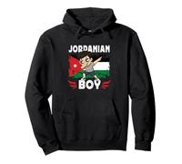 Proud Jordanian Boy Dab Pose Jordanian Son Guy Jordan Flag Felpa con Cappuccio