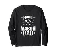 Proud Mason Dad Edilizia Padre Massoneria Maglia a Manica