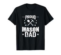 Proud Mason Dad Edilizia Padre Massoneria Maglietta