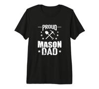 Proud Mason Dad Edilizia Padre Massoneria Maglietta Premium