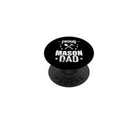 Proud Mason Dad Edilizia Padre Massoneria PopSockets PopGrip Adesivo