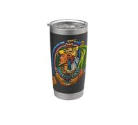 Proud Mexican Roots Heritage México Pride Patriotic Vintage Bicchiere termico in acciaio inox doppia parete
