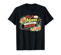 Proud Mom Future Nurse Nursing Student Nurse Floral Maglietta