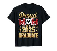 Proud Mom of A 2025 Graduate Mom Graduation Leopard Plaid Maglietta
