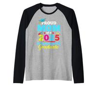 Proud Mom Of A 2025 Kindergarten Graduate Graduation Party Maglia con Maniche Raglan