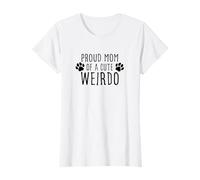 Proud Mom of a cute Weirdo - Divertente festa della mamma per il proprietario del cane Maglietta