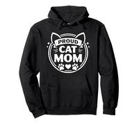Proud Mom - Simpatico Design per Amanti dei Gatti Felpa con Cappuccio