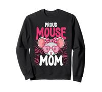 Proud Mouse Mom Grafica per Il Proprietario di Topi Donne Ragazze Felpa