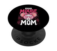 Proud Mouse Mom Grafica Per Il Proprietario Di Topi Donne Ragazze PopSockets PopGrip Adesivo