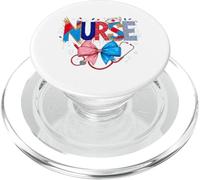 Proud Nurse - Stetoscopio patriottico con stelle e strisce PopSockets PopGrip per MagSafe