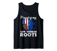 Proud of My Cabo Verdean Roots Apparel, Afro Capo Verde Bandiera Canotta