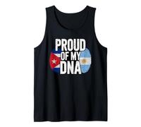 Proud of My Dna Half Argentine Cuban Roots Cuba Canotta
