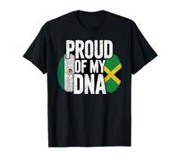Proud of My Dna Half Mexican Jamaican Roots Mexico Jamaica Maglietta