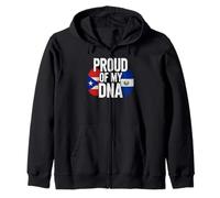 Proud of My Dna Half Puerto Rican Salvadoran Roots Felpa con Cappuccio