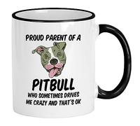 Proud Parent Of A Bulldog Dog Who Sometimes Drives Me Crazy And That'S Ok Tazze Ceramica Mug Resistente Tazza Colazione Per Ufficio Espresso Casa 330Ml