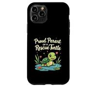 Proud Parent of a Rescue Turtle Cute Animal Lover Custodia per iPhone 11 Pro
