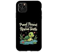Proud Parent of a Rescue Turtle Cute Animal Lover Custodia per iPhone 11 Pro Max