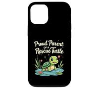Proud Parent of a Rescue Turtle Cute Animal Lover Custodia per iPhone 12/12 Pro