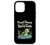 Proud Parent of a Rescue Turtle Cute Animal Lover Custodia per iPhone 12 mini