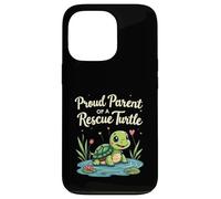 Proud Parent of a Rescue Turtle Cute Animal Lover Custodia per iPhone 13 Pro
