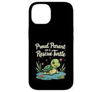 Proud Parent of a Rescue Turtle Cute Animal Lover Custodia per iPhone 14