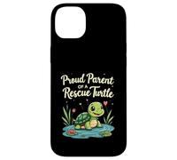 Proud Parent of a Rescue Turtle Cute Animal Lover Custodia per iPhone 14 Plus