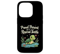 Proud Parent of a Rescue Turtle Cute Animal Lover Custodia per iPhone 14 Pro